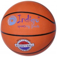 Мяч баскетбольный №3 INDIGO (резина) 7300-3-TBR Оранжевый