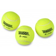 Мяч для большого тенниса TELOON (3 шт в тубе) профессиональный Z-pro 818Т Р3 Желтый