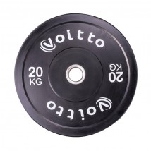 Диск бамперный Voitto 20 кг, черный (d51)